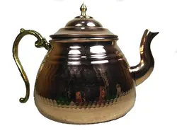 کتری روگازی 4 لیتری مسی به همراه قوری