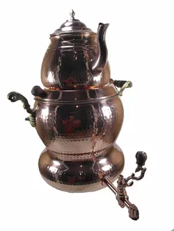 کتری روگازی 4 لیتری مسی به همراه قوری