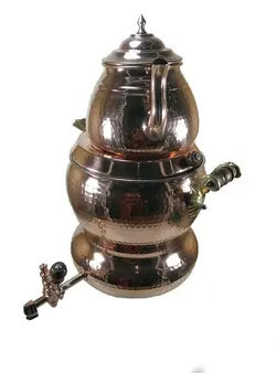 کتری روگازی 4 لیتری مسی به همراه قوری