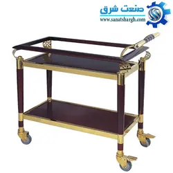 ترالی دوطبقه چوبی