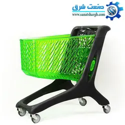 چرخ خرید فروشگاهی 160 لیتری پلی کربنات
