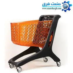 چرخ خرید فروشگاهی 160 لیتری پلی کربنات