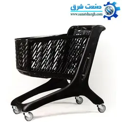 چرخ خرید فروشگاهی 160 لیتری پلی کربنات