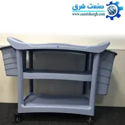 ترولی سه طبقه PVC مشکی