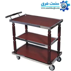 ترولی سه طبقه چوبی