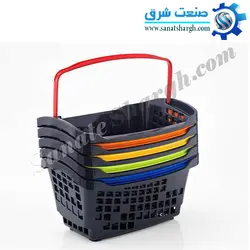 سبد خرید دستی 20 لیتری فروشگاهی در پک 4 عددی