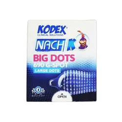 کاندوم خاردار کدکس مدل BIG DOTS بسته 3 عددی