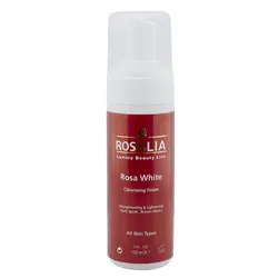 فوم پاک کننده و روشن کننده پوست رزالیا مدل Rosa White حجم 150 میلی لیتر