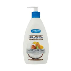 لوسیون بدن کامان حاوی روغن نارگیل, عسل و بادام مناسب پوست خشک و حساس 510 میل