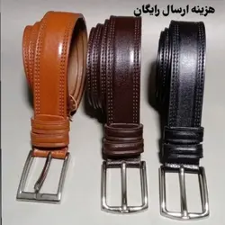 کمربند مردانه چرم طبیعی گاومیش به قیمت قدیم با بسته بندی شکیل و اشانتیون داخل جعبه