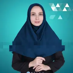 مقنعه بروجرد نخی تترون عرض 90 مشکی و سرمه ای