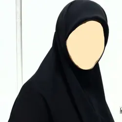 مقنعه کرپ مجری قد 90 تا 110 سایز 1،2،3 مقنعه کرپ مجری خبر نگاری قد از 90 ت