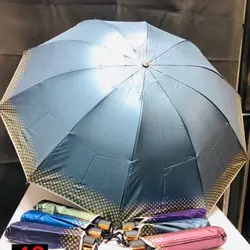 چتر 10 فنر ضد باد دارای 5 رنگ جدید و جذاب زنانه و مردانه اسپورت دور شطرنجی