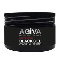 ژل موی سیاه آگیوا پوشاننده مو های سفید Agiva Black Gel ژل موی سیاه