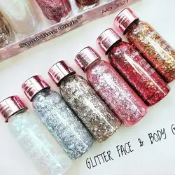 سایه گلیتر ژله ای شیشه ای مناسب صورت و مو و بدن