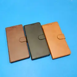 کیف کلاسوری چرمی اورجینال مگنتی جا کارتی دار مناسب برای گوشی سامسونگ J6+/J6plus