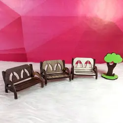 ماکت صندلی پارک کد12-ماکت نیمکت چوبی پارک-ماکت چوبی-ماکت معماری-ماکت گلدونه