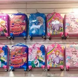 چمدان کودک ، چمدان بچه ، سایز 20 در 15 تنوع کاملا خارجی سایز 20 قفل دار دسته تراولی