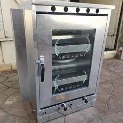 تنور گازی دوساج و چهار سینی گنبد