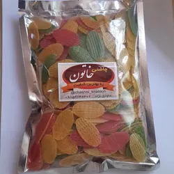 پفک هندی حصیری،اسنک سه بعدی 250گرم چاشنی خاتون
