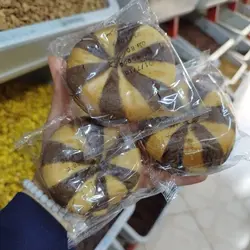 کلمپه خرمایی دو رنگ تازه 3بسته دوقلو معادل حدود 250تا300گرم