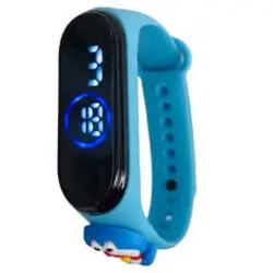 ساعت طرح می بد ساده و عروسکی، ضد آب، تاریخ شمار ساعت مچی بچه گانه دخترانه دیجیتالی لمسی طرح شیائومی