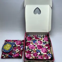 پک دفترچه گل گلی کوچک بهمراه جانماز و پیکسل