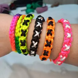 دستبند بافت اسپرت مکرومه طرح دخترانه و پسرانه