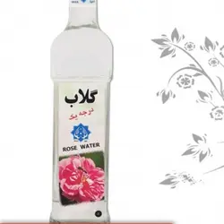 گلاب درجه 1 احیای سلامت حکیم روازاده در ظرف پلاستیکی