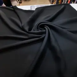 پارچه کرپ حریر مشکی جت بلک