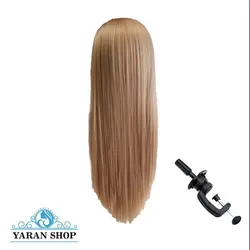 کله مانکن سرمانکن شینیون رنگ کنفیبه همراه پایه رو میزی