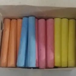 گچ تحریر تخته سیاه رنگی بسته 50 عددی به صورت جور