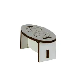 میز بیضی ماکت مجتبیکلبه ماکت مجتبی تراریوم دیش گارن کلبه چوبی ام دی اف تزیینی کد331