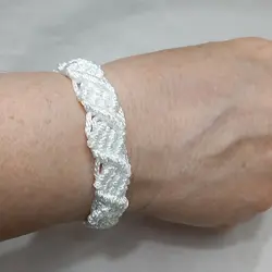 دستبند مکرومه تکرنگ