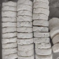 گز آردی گرد 10 درصد سلیمانی، مخلوط مغز پسته و بادام، 1 کیلو گرم، فله ای