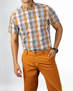 پیراهن مردانه آستین کوتاه 4027