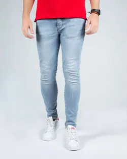 شلوار جین جذب آبی روشن مردانه