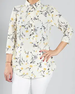 شومیز گل گلی حریر