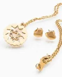 نیم ست ظریف دخترانه طلایی