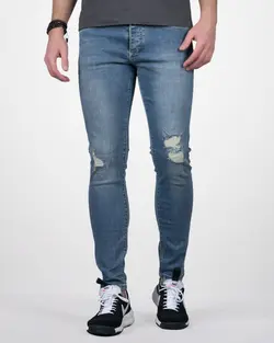 شلوار جین مردانه جذب زاپ دار