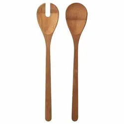 قاشق و چنگال سرو سالاد ایکیا مدل GRONSAKER کد 2297