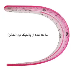 خط کش 20 سانتی متری نشکن لکسی مدل 201