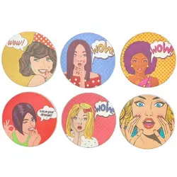 زیر لیوانی پلاستیکی قطر 9 سانتیمتر کد 640