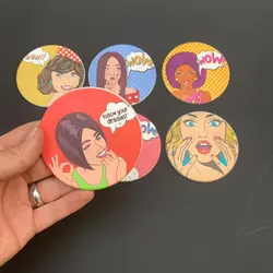 زیر لیوانی پلاستیکی قطر 9 سانتیمتر کد 640