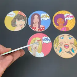 زیر لیوانی پلاستیکی قطر 9 سانتیمتر کد 640