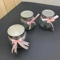 بانکه شیشه ای سایز کوچک بسته سه عددی کد 620