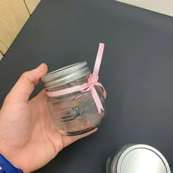 بانکه شیشه ای سایز کوچک بسته سه عددی کد 620