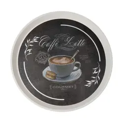 سینی پذیرایی دایره رایکا سایز بزرگ طرح لاته