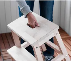 چهارپایه چوبی ایکیا مدل BEKVAM کد 2240