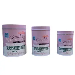 بانکه فلزی استوانه طرح BEGINNING کد ۵۲۲